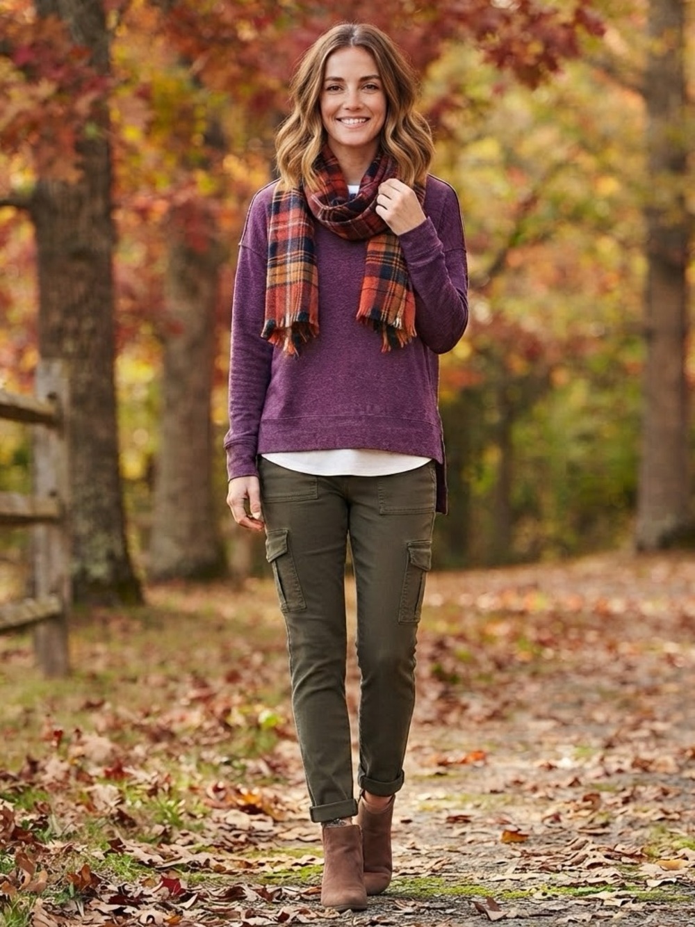 32 Degrees HEAT Women’s Fleece Crew Neck Pullover Sweatshirt Purple Size S